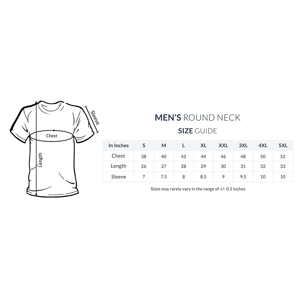 Mens Round Neck - Casual Print