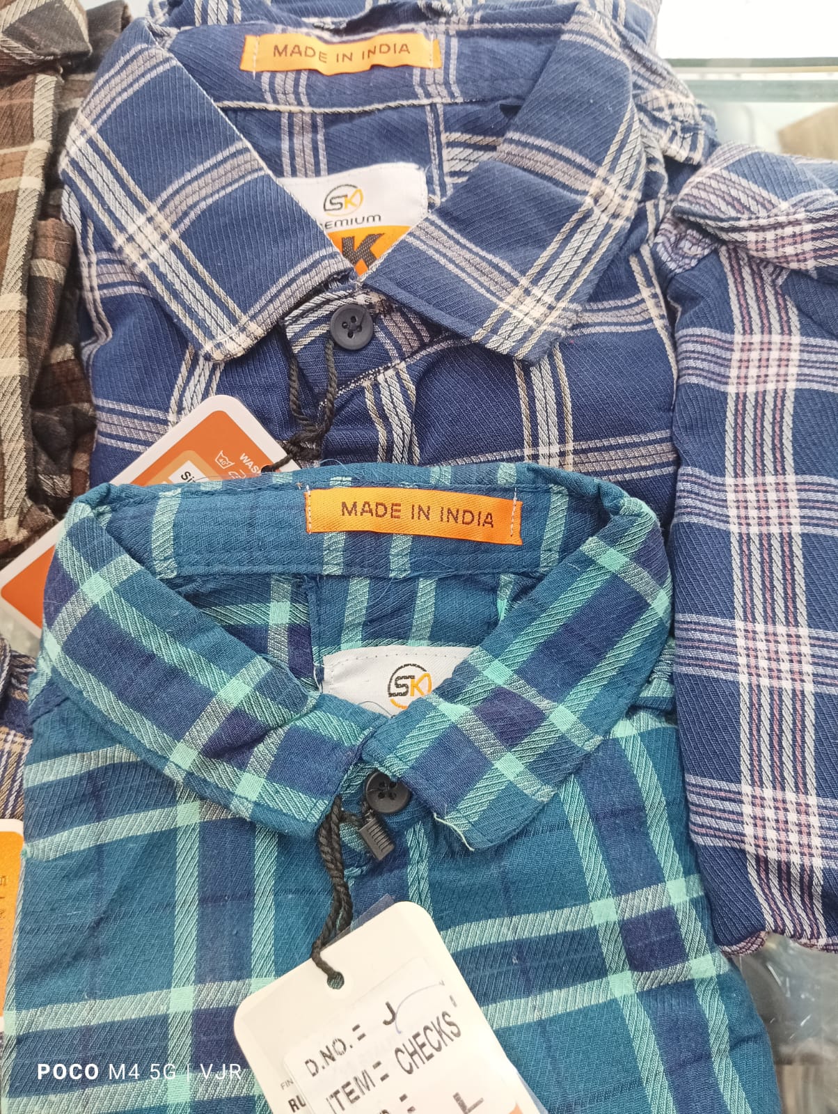 Assorted Mens shirt Checked 6 Pcs Combo