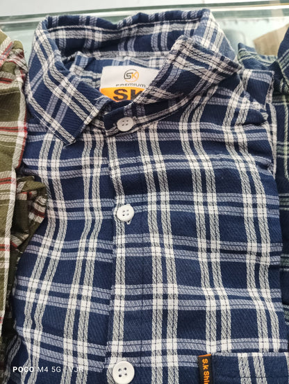 Assorted Mens shirt Checked 6 Pcs Combo