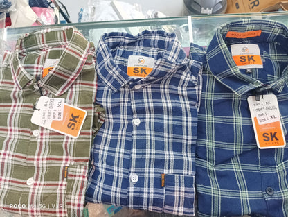 Assorted Mens shirt Checked 6 Pcs Combo